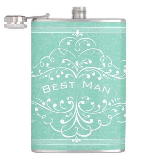 Aangepast elke kleur  Vlaanderen Beste man Heupfles (Geopend)