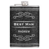 Aangepast elke kleur  Vlaanderen Beste man Heupfles (Voorkant)