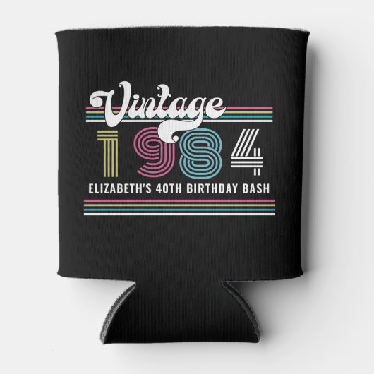 Aangepast elke leeftijd  foto Verjaardagsbierkoele Blikjeskoeler (Voorkant)