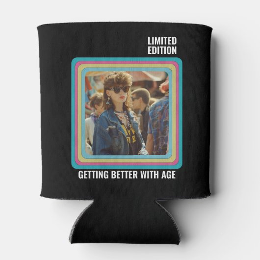 Aangepast elke leeftijd  foto Verjaardagsbierkoele Blikjeskoeler (Achterkant)