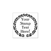 Aangepast elke tekst cirkel ronde krans stempel (Afrduk)