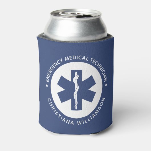 Aangepast EMT-symbool noodmedisch technicus Blikjeskoeler (Blikje Achterkant)