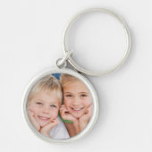 Aangepast en aangepast Je eigen foto toevoegen Sleutelhanger (Voorkant)