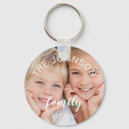 Aangepast en aangepast Je eigen foto toevoegen Sleutelhanger