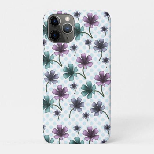 Aangepast en gepersonaliseerd bloempatroon Case-Mate iPhone case (Achterkant)