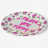 Aangepast en gepersonaliseerd bloempatroon  papieren bordje (Gekanteld)