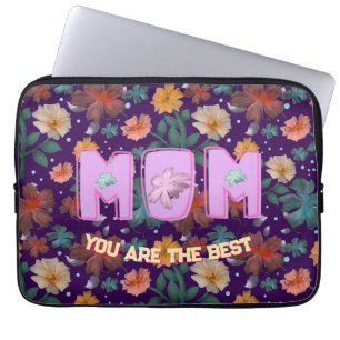 Aangepast en gepersonaliseerd cadeau voor Moederda Laptop Sleeve