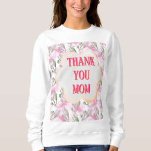 Aangepast en gepersonaliseerd watercolor bloempatr trui
