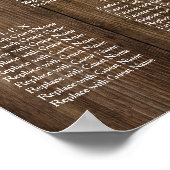 Aangepast en houten lantaarns-opvangschema poster (Hoek)