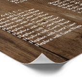 Aangepast en houten lantaarns-opvangschema poster (Hoek)