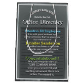 Aangepast en Schattige pensioenbord Medium Cadeauzakje (Achterkant)