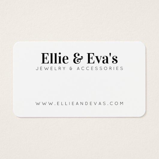 Aangepast en schoon Visitekaartje voor modern ontw (Voorkant)