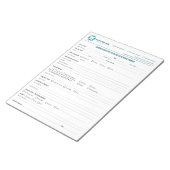 Aangepast endodontisch consultatieformulier notitieblok (Schuin)