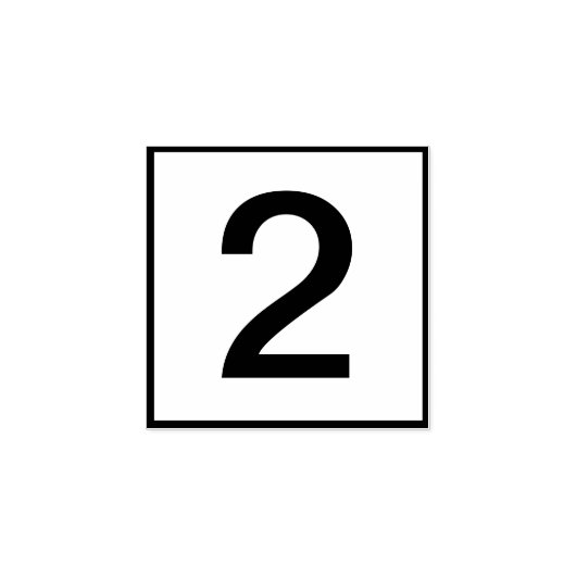 Aangepast enkel nummer rubberstempel (Afrduk)