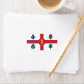 Aangepast etiket met vlag van Montreal, Canada (Insitu)