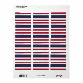 Aangepast etiket met vlag van Thailand (Full Sheet)