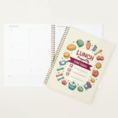 Aangepast etiket voor lunchvoorbereiding met naam planner (Display)
