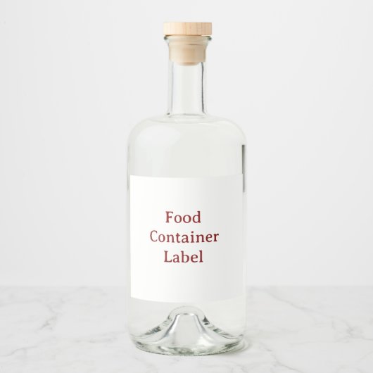 Aangepast etiket voor voedselcontainer (Voorkant)