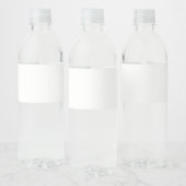 Aangepast etiket voor waterfles (8" x 2.125") (Flessen)