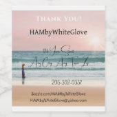 Aangepast etiket voor wijnfles HAmbyWG (Enkel label)