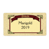 Aangepast etiket voor zaadverpakking (Voorkant)