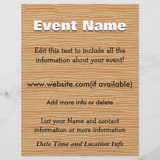 Aangepast evendenhout flyer (Achterkant)