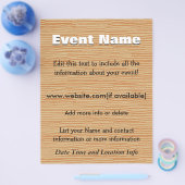 Aangepast evendenhout flyer (Enkel)