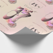 Aangepast evenement Ballerina Toe Shoes Cadeaupapier (Hoek)