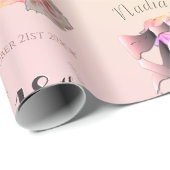 Aangepast evenement Ballerina Toe Shoes Cadeaupapier (Rol Hoek)