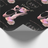 Aangepast evenement Ballerina Toe Shoes Cadeaupapier (Hoek)