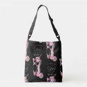 Aangepast evenement Ballerina Toe Shoes Crossbody Tas (Achterkant)