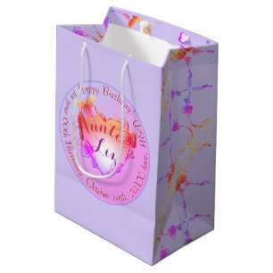 Aangepast evenement/Birthday Roos Hoort Middelgrot Medium Cadeauzakje