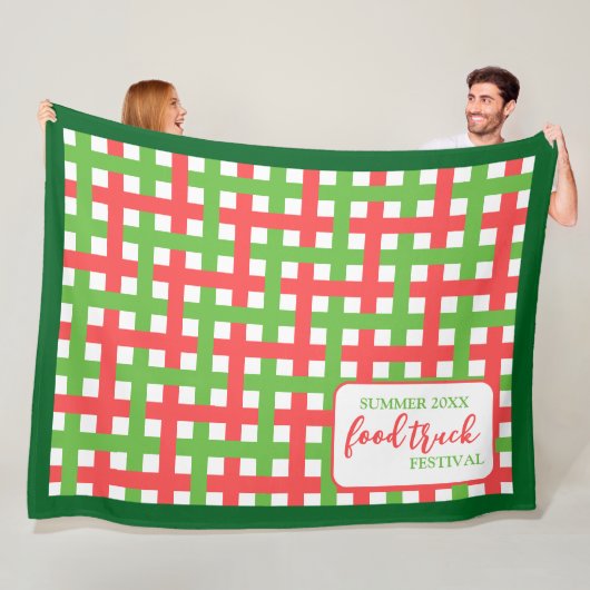 Aangepast evenement Keepsake Summer Festival pickn Fleece Deken (In situ)