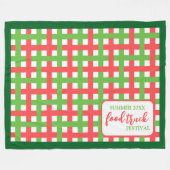 Aangepast evenement Keepsake Summer Festival pickn Fleece Deken (Voorkant (Horizontaal))