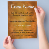 Aangepast evenement Verbrandde energie Flyer (Hand)