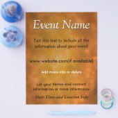 Aangepast evenement Verbrandde energie Flyer (Enkel)