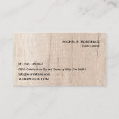 Aangepast evenementenkast Foto Collage Wood Graan Visitekaartje (Achterkant)