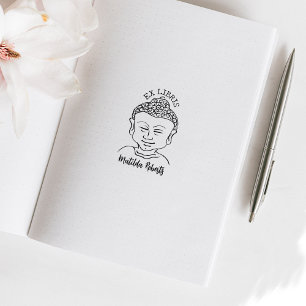 Aangepast Ex Libris, Boeddha Book Rubberstempel