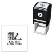 Aangepast ex libris boek  zelfinktende stempel (In situ)