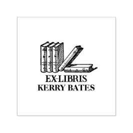 Aangepast ex libris boek  zelfinktende stempel