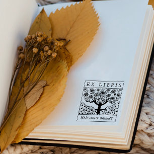 Aangepast Ex Libris, boomboek Rubberstempel