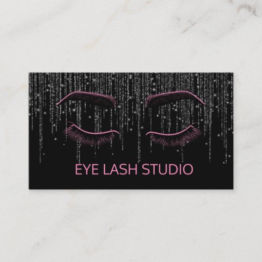 Aangepast Eye Lash Extension Visitekaartje (Voorkant)