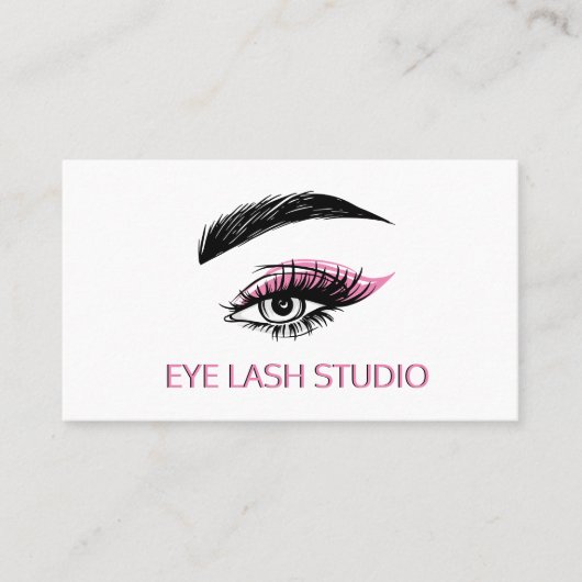 Aangepast Eye Lash Extension Visitekaartje (Voorkant)