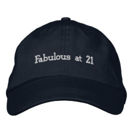 Aangepast Fabulous op 21 Vier Verjaardag Uiterlijk Geborduurde Pet