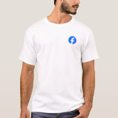 Aangepast Facebook-pagologo en naam personaliseerb T-shirt (Voorkant)
