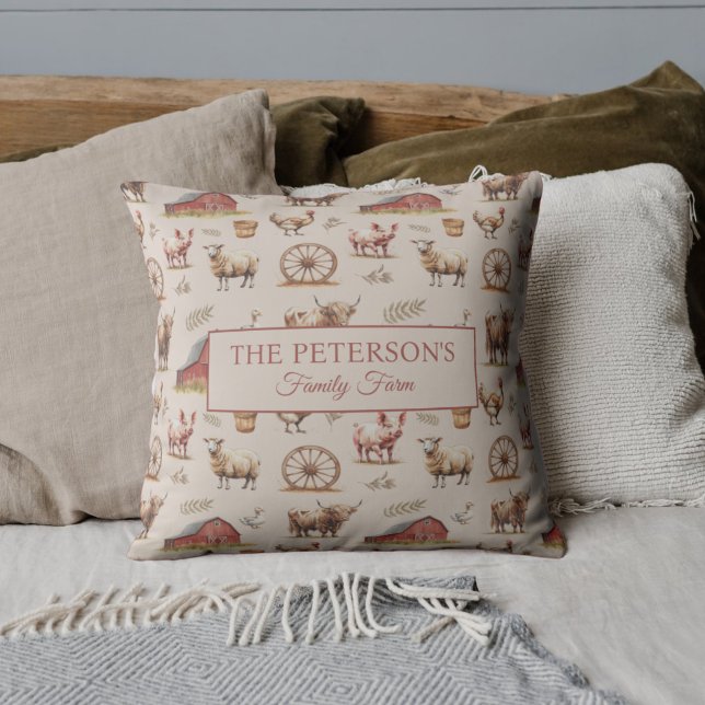 Aangepast familie Boerderij Kussen (Creator heeft geüpload)