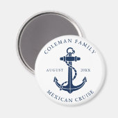 Aangepast Familie Cruiseschip Nautisch Anker Magneet (Voorkant / Achterkant)