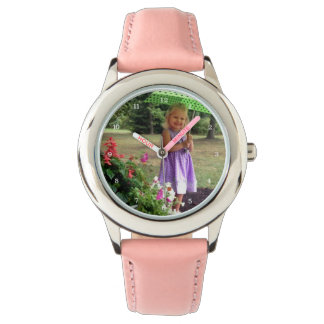 Aangepast familie of kind gepersonaliseerd Afbeeld Horloge