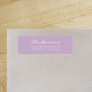 Aangepast familiefamilieschrift | Lavendel | Retou Etiket