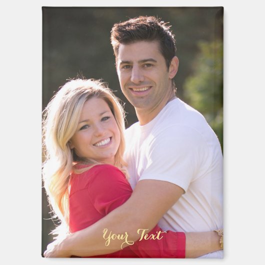 Aangepast familiefoto tekst Koelkast Afwasmachine Magneet (Voorkant)